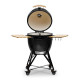 Керамічний вугільний гриль Kamado Bono Grande Ø 59 см чорний TQ0023ALLIN Код: 013912