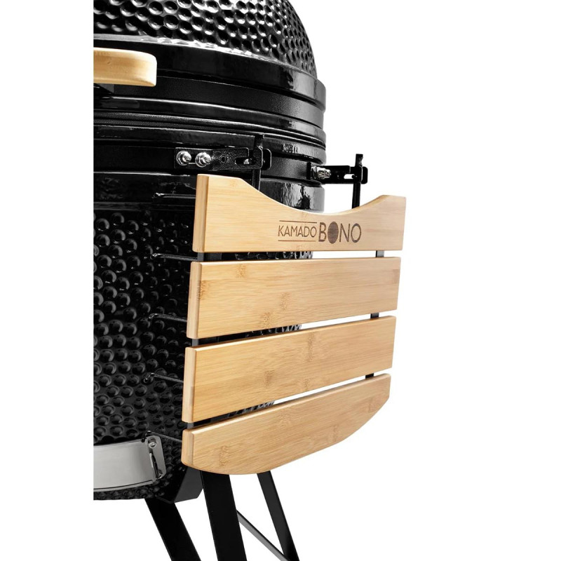 Керамічний вугільний гриль Kamado Bono Grande Ø 59 см чорний TQ0023ALLIN Код: 013912