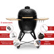 Керамічний вугільний гриль Kamado Bono Grande Ø 59 см чорний TQ0023ALLIN Код: 013912