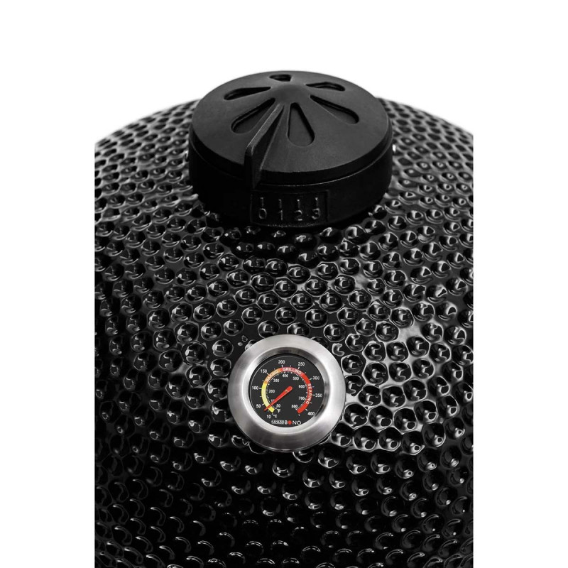 Керамічний вугільний гриль Kamado Bono Grande Ø 59 см чорний TQ0023ALLIN Код: 013912