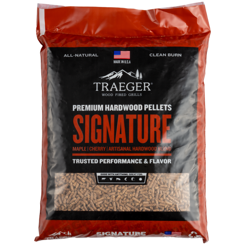 Пелети для гриля фірмова суміш Signature Blend 9кг 20л Traeger PEL346 Код: 009752