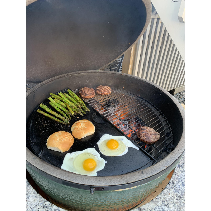Плита, планча чавунна 23х46x1см для гриля L Big Green Egg 122988 (CIGHL / 104090) Код: 003085