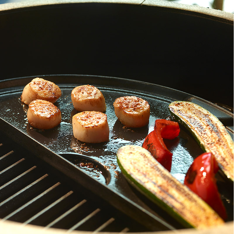 Плита, планча чавунна 23х46x1см для гриля L Big Green Egg 122988 (CIGHL / 104090) Код: 003085
