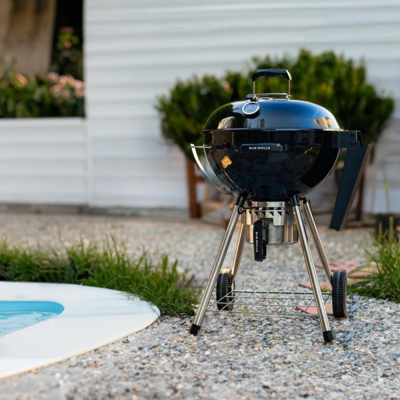 Вугільний гриль Slow and Sear Original Kettle Grill 57 см + кошик Deluxe SNS-KET-1 Код: 009468