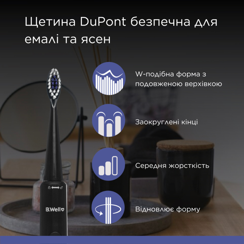 Змінні насадки щіток B.Well для MED-870 колір білий (1301027-2673)