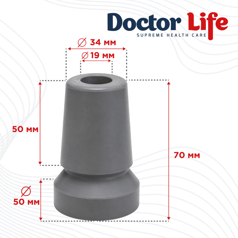 Наконечник для палиць обертовий 360° Doctor Life 10044 19 мм (10044-2883)