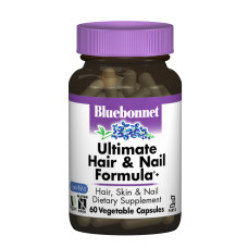 Остаточна Формула для Волосся та Нігтів, Bluebonnet Nutrition, 60 вегетаріанських капсул