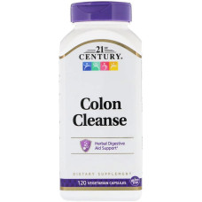 Очищення Кишечника, Colon cleanse, 21st Century, 120 вегетаріанських капсул