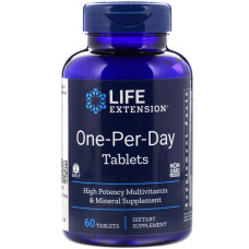 Мультивитамины Один в День, One-Per-Day, Life Extension, 60 таблеток