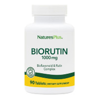 УЦІНКА Рутин 1000 мг, BioRutin, Natures Plus, 90 таблеток (тріщина на кришці)