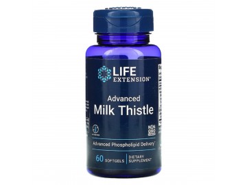 Силімарин (Расторопша), European Milk Thistle, Life Extension, 60 желатинових капсул