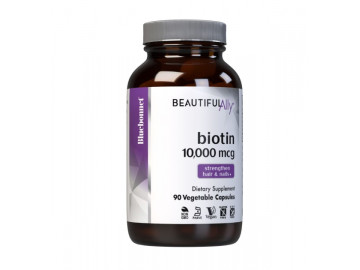 Біотин, 10 000 мкг, Beautiful Ally, Bluebonnet Nutrition, 90 вегетаріанських капсул