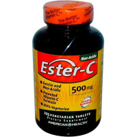 УЦІНКА Естер-С, Вітамін С, Ester-C, American Health, 500 мг, 225 таблеток (подряпина на банці)