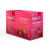 Вітамінний Напій для Підвищення Імунітету, Смак Малини, Vitamin C, Ener-C, 30 пакетиків