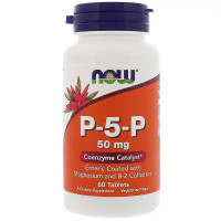 P-5-P (пиридоксальфосфат) 50мг, Now Foods, 60 таблеток