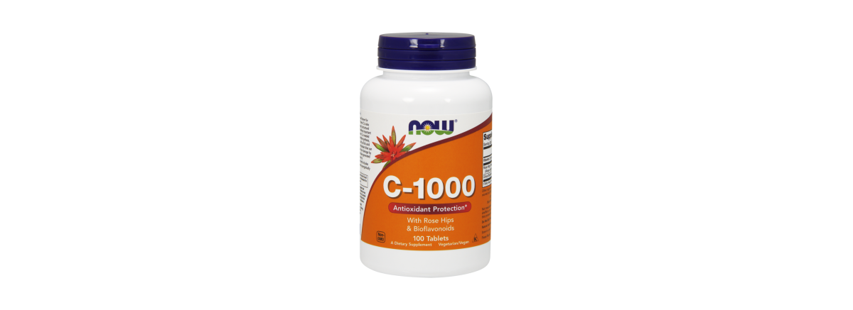 Вітамін С-1000 з Шипшиною + Біофлавоноїди, Now Foods, 100 таблеток