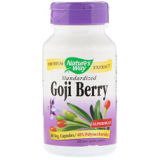 Ягоды Годжи (Экстракт), Goji Berry, Nature's Way, 60 капсул