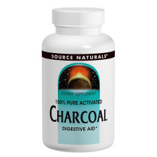 Уголь 260мг, Source Naturals, 100 капсул