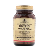 Биотин (В7) 10 000 мкг, Biotin, Solgar, 120 вегетарианских капсул