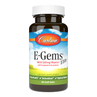 Витамин E, 400 МЕ (268 мг), E-Gems Elite, Carlson, 60 желатиновых капсул