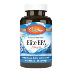 Омега-3 з посиленим ЕПК, 1000 мг, Elite EPA Gems, Carlson, 60 гелевих капсул