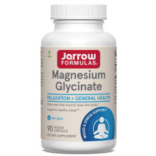 Магній гліцинат, 360 мг, Magnesium Glycinate, Jarrow Formulas, 90 вегетаріанських капсул