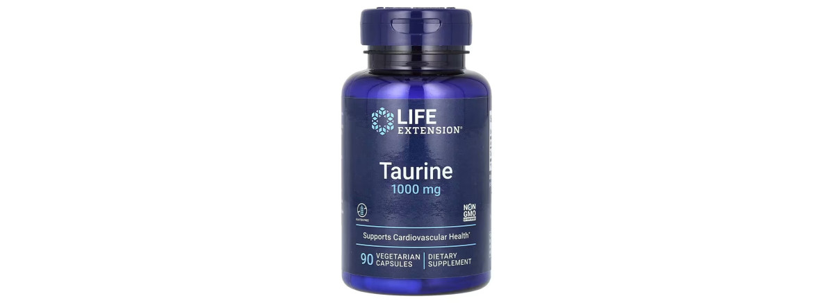 Таурин, 1000 мг, Taurine, Life Extension, 90 вегетарианских капсул