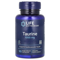 Таурин, 1000 мг, Taurine, Life Extension, 90 вегетарианских капсул