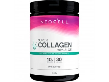 Супер колаген з алое, Тип 1&3, Super Collagen Powder With Aloe, NeoCell, 284 гр (10,6 унцій)