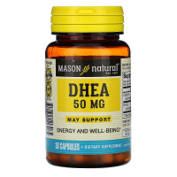 Дегидроэпиандростерон 50 мг, DHEA, Mason Natural, 30 капсул