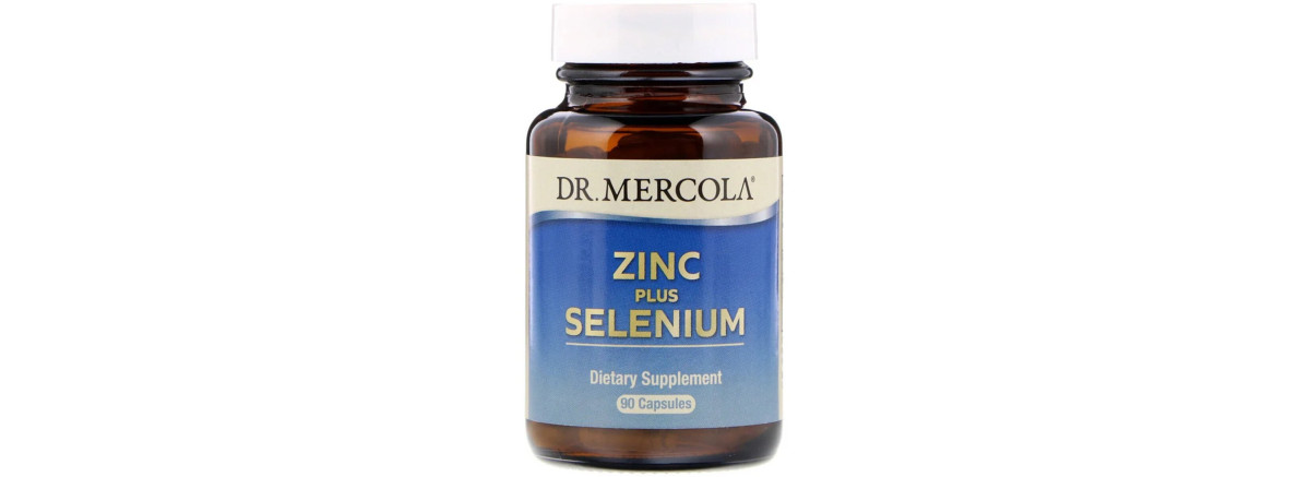 Цинк и Селен, Zinc plus Selenium, Dr. Mercola, 90 капсул