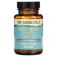 Здоровье волос, кожи и ногтей, Hair, Skin and Nails, Dr. Mercola, 30 капсул