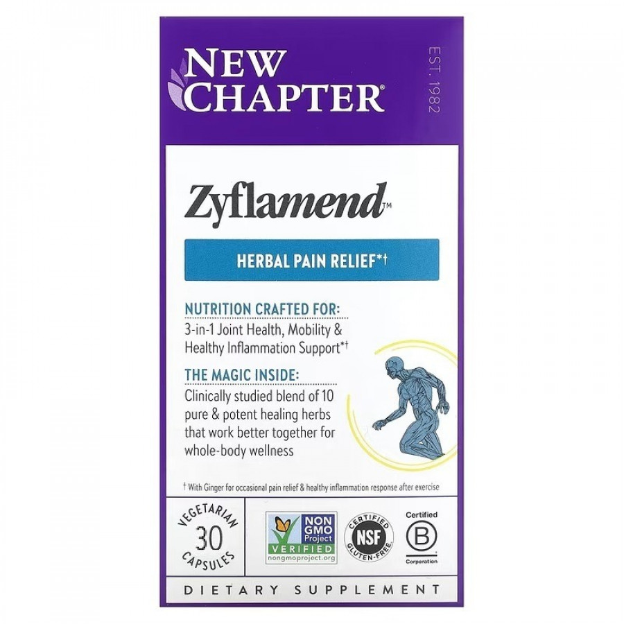 Протизапальний комплекс, Zyflamend, New Chapter, 30 вегетаріанських капсул