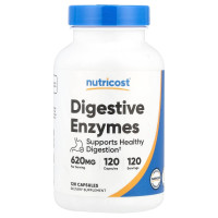 Травні ферменти, 620 мг, Digestive Enzymes, Nutricost, 120 капсул