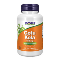Готу Кола, 450 мг, Gotu Kola, Now Foods, 100 вегетаріанских капсул