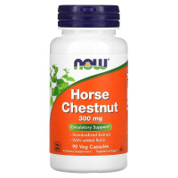 Конский каштан, 300 мг, Horse Chestnut, Now Foods, 90 вегетарианских капсул