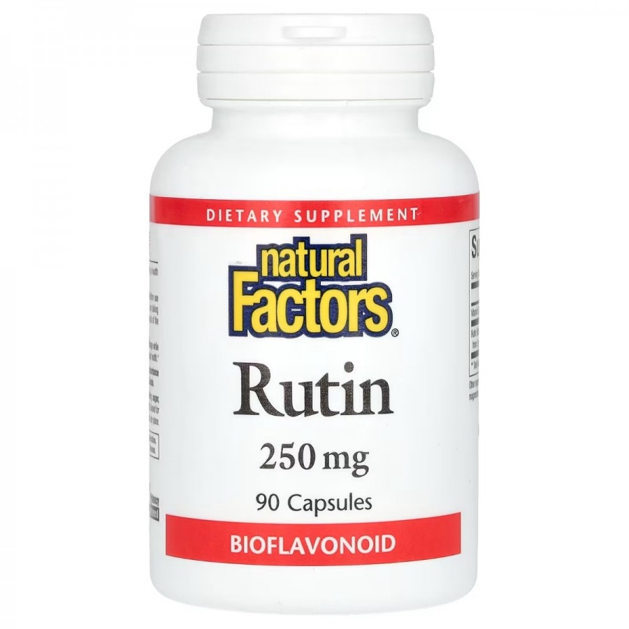 Рутин, 250 мг, Rutin, Natural Factors, 90 капсул