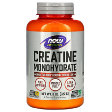 Креатин моногидрат, Creatine Monohydrate, Now Foods, порошок 227 гр