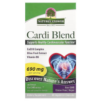 Кардио-комплекс, підтримка серцево-судинної системи, Cardi Blend, Nature's Answer, 60 вегетаріанських капсул