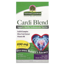 Кардио-комплекс, підтримка серцево-судинної системи, Cardi Blend, Nature's Answer, 60 вегетаріанських капсул