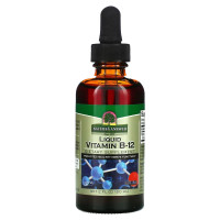 Витамин B12 в каплях, 1000 мкг, Liquid Vitamin B12, Nature's Answer, 60 мл