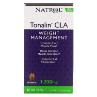 Сопряженная линолевая кислота, (CLA), Tonalin CLA, 200 мг, Natrol, 60 гелевых капсул