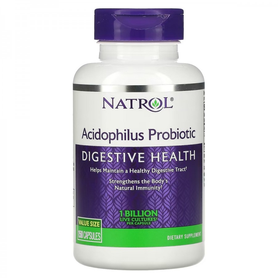 Пробіотик ацидофілус, 1 мільярд, Acidophilus Probiotic, Natrol, 150 капсул