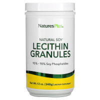 Соевый Лецитин в Гранулах, Натуральные Соевые Гранулы, Natures Plus, 340 грамм