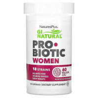 Пробіотик для жінок, 60 млрд КУО, GI Natural, Probiotic Women, Natures Plus, 30 капсул