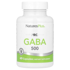 GABA (Гамма-аминомасляная кислота), 500 мг, PRO GABA, Natures Plus, 60 капсул