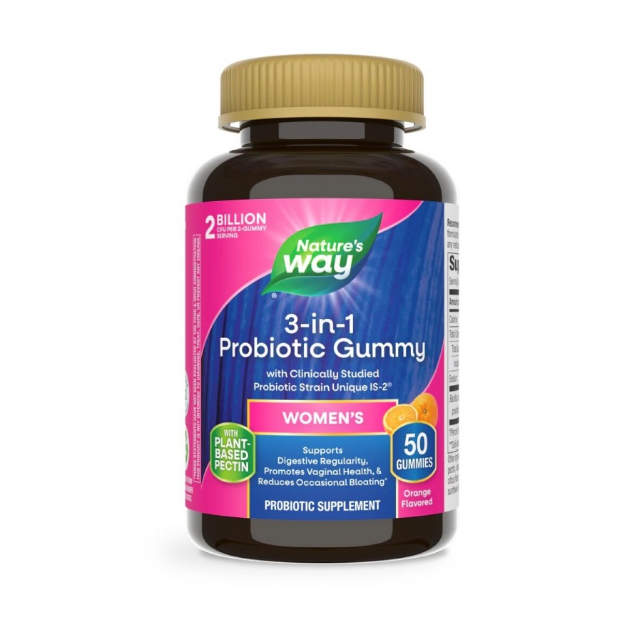 Пробіотики для жінок, смак апельсина, Women's Probiotic, Nature's Way, 50 жувальних цукерок