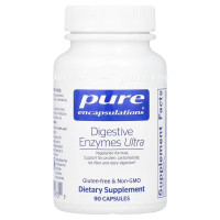 Травні ферменти Ультра, Digestive Enzymes Ultra, Pure Encapsulations, 90 капсул