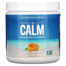 Антистрессовый напиток, вкус апельсина, CALM, Orange, Natural Vitality, 226 грамм
