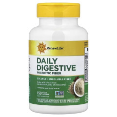Клітковина для травлення, Daily Digestive Prebiotic Fiber, Renew Life, 150 веганських капсул